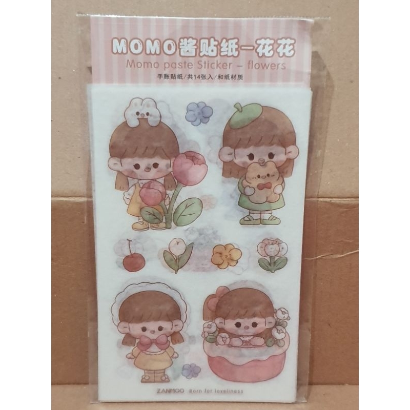 

Momo paste sticker flowers