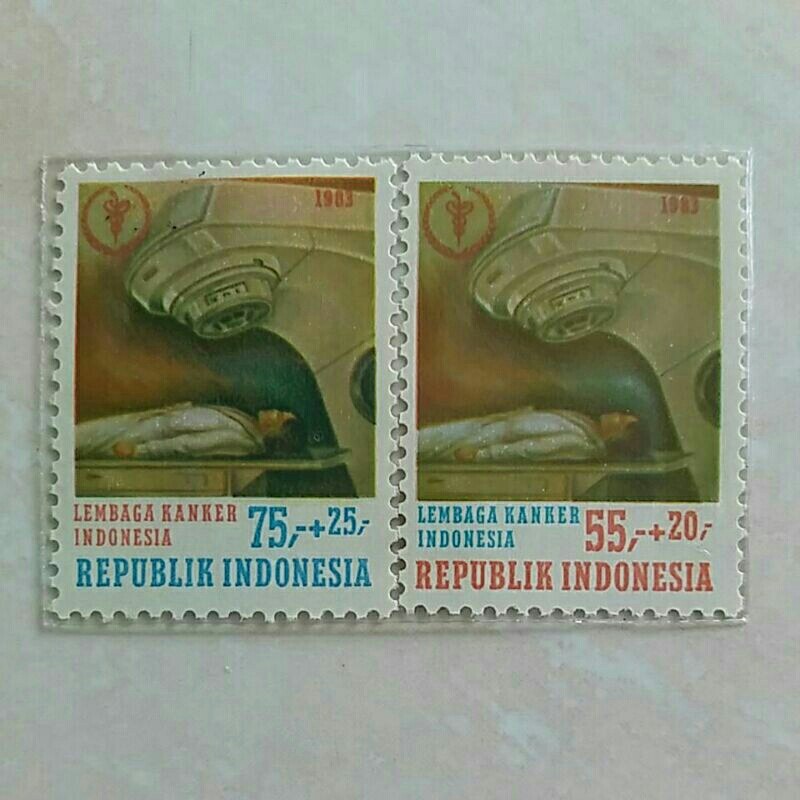 

(AC) Perangko Indonesia 1983 Pemberantasan Kanker Set Lengkap 2pcs Mint