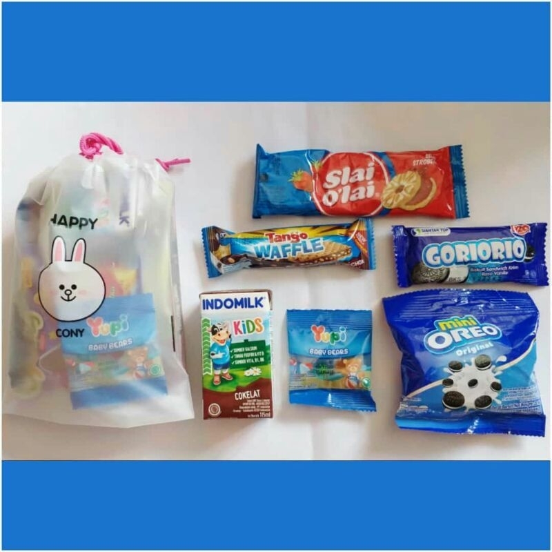 

PAKET SNACK ULANG TAHUN ANAK MURAH GOODIE BAG ULTAH ANAK / SNACK ULANG TAHUN ANAK / PAKET ULTAH PAKE TAS GOODIEBAG