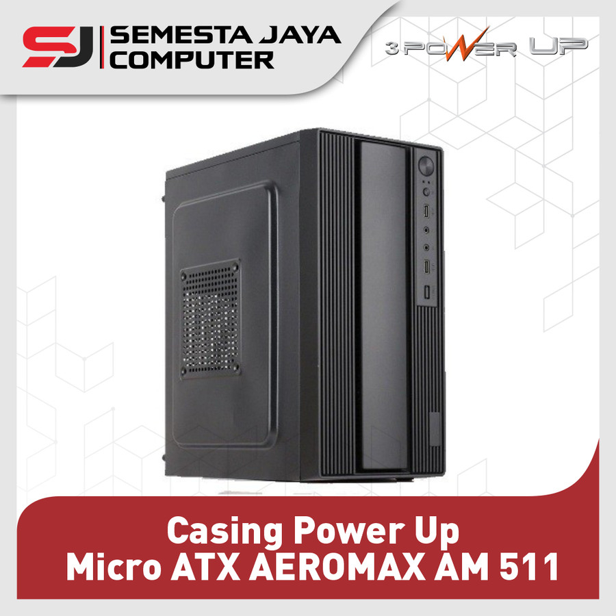 Casing Power Up Micro ATX AEROMAX AM 511 / AM 510 With PSU 500W