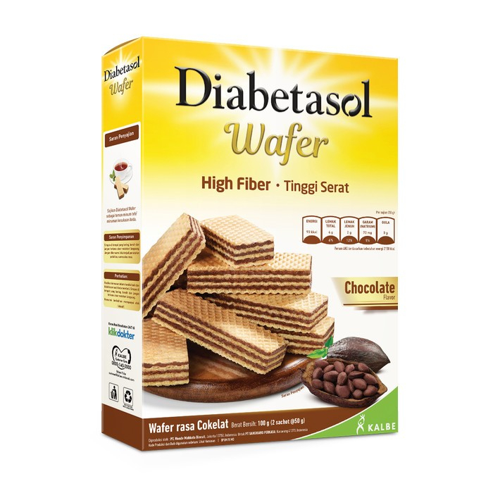 

DIABETASOL WAFER CHOCOLATE 100 GR