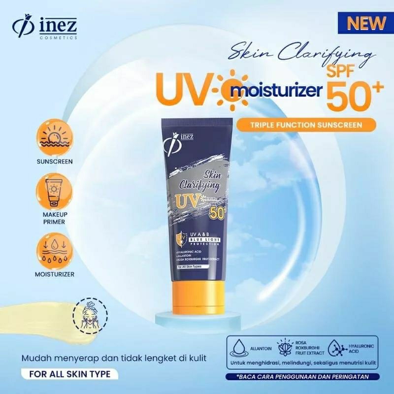 INEZ SKIN CLARIFYNG SPF50#SUNBLOCK INEZ#SUNSCREEN INEZ~ ORIGINAL 100%