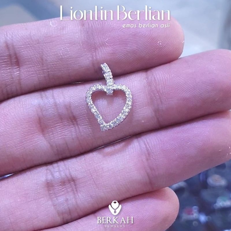 Liontin emas 60% berlian asli natural diamond