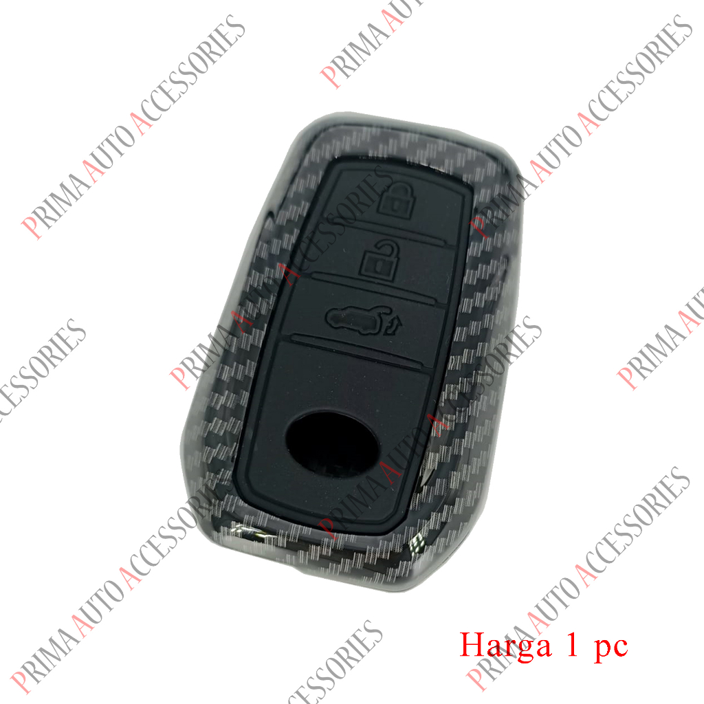 Casing Kunci Remote Mobil Carbon Fiber - Fortuner VRZ