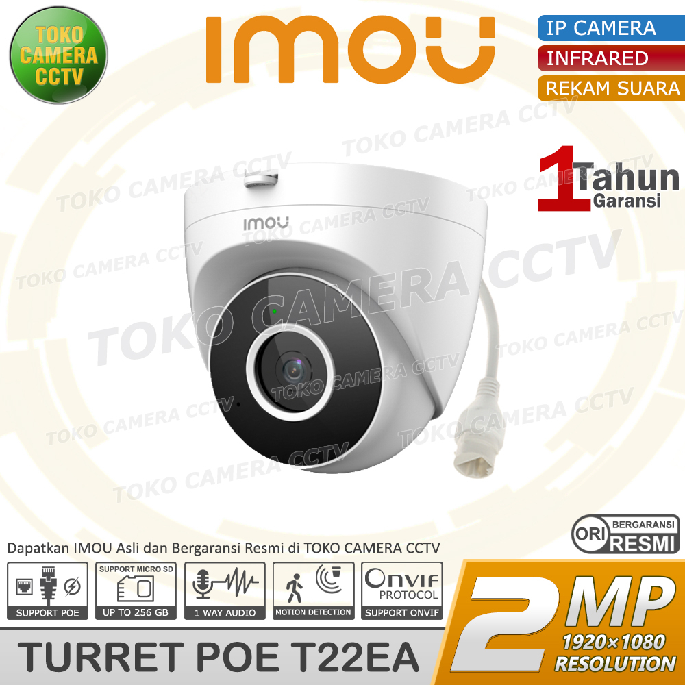 IMOU TURRET POE IPC-T22EA KAMERA IP CAMERA 2MP DAHUA ONVIF IP CAM