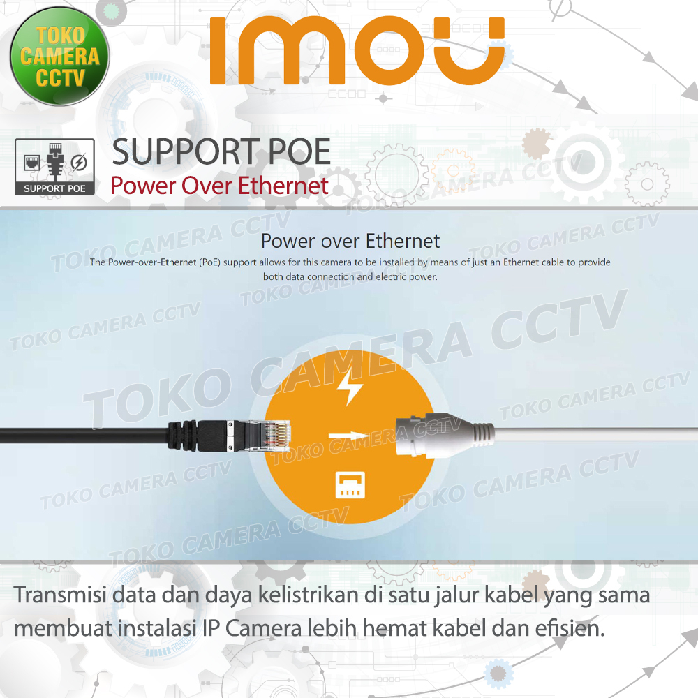 IMOU TURRET POE IPC-T22EA KAMERA IP CAMERA 2MP DAHUA ONVIF IP CAM