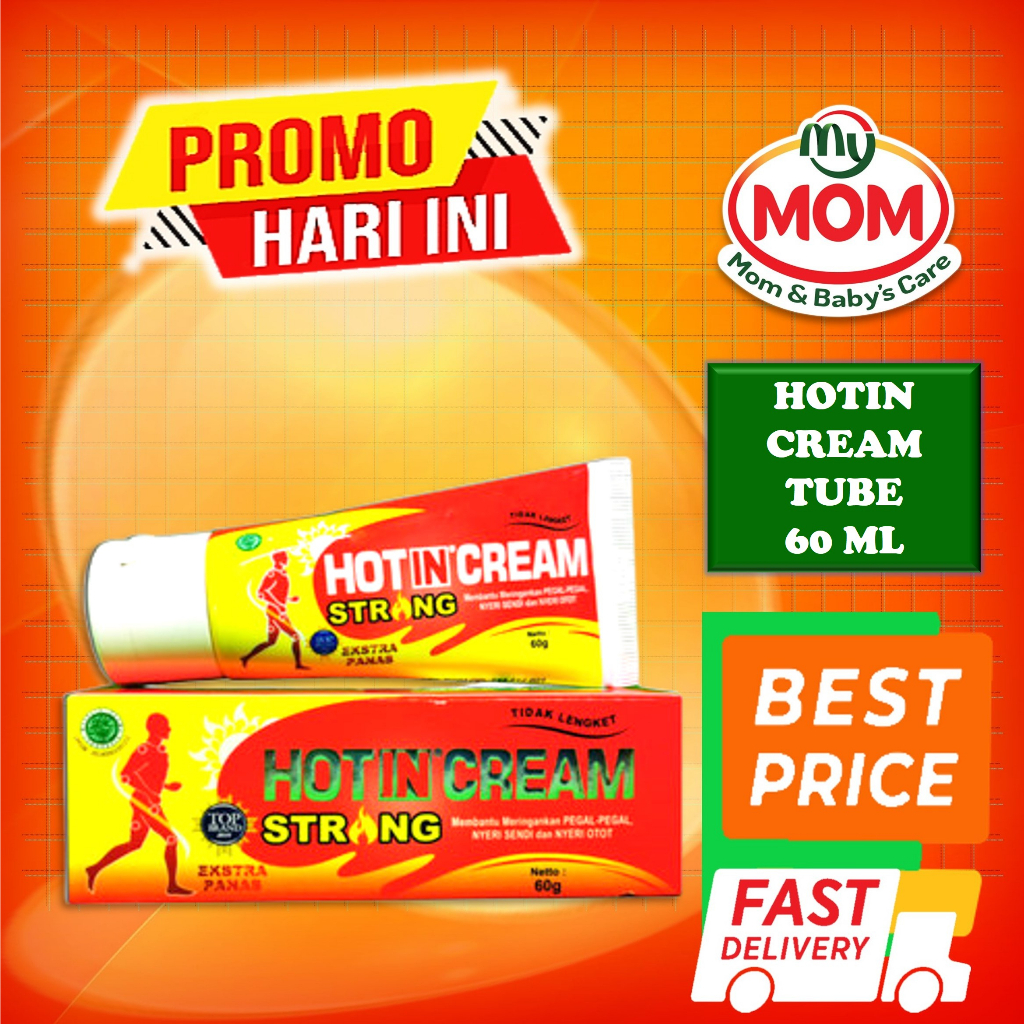 [BPOM] Hotin Cream TUBE 60ml / Hot in Krim Pegal Nyeri Otot 60 ml / MY MOM