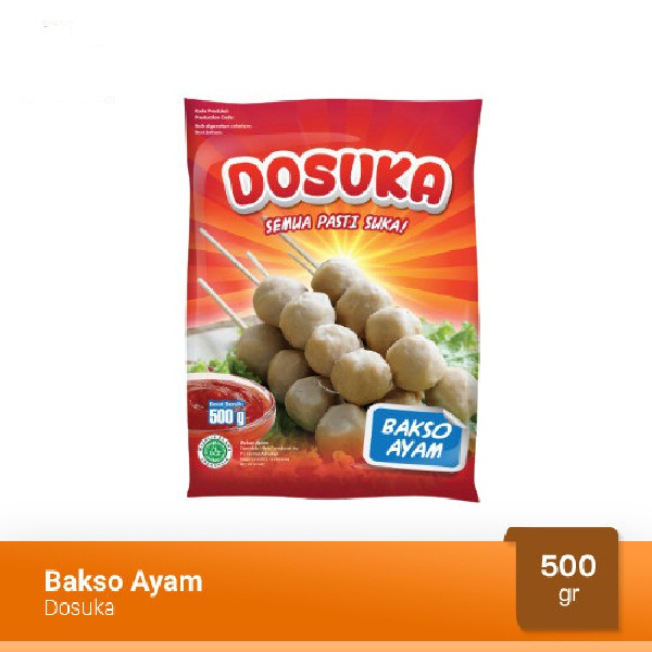 BAKSO AYAM DOSUKA 500GR HALAL CHICKEN MEATBALL