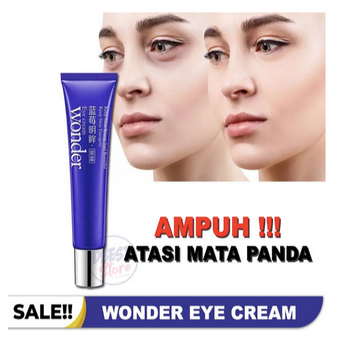 ASLI 100% WONDER EYE CREAM BLUEBERRY / KRIM MATA PANDA MENGHILANGKAN KERIPUT DAN KANTONG MATA