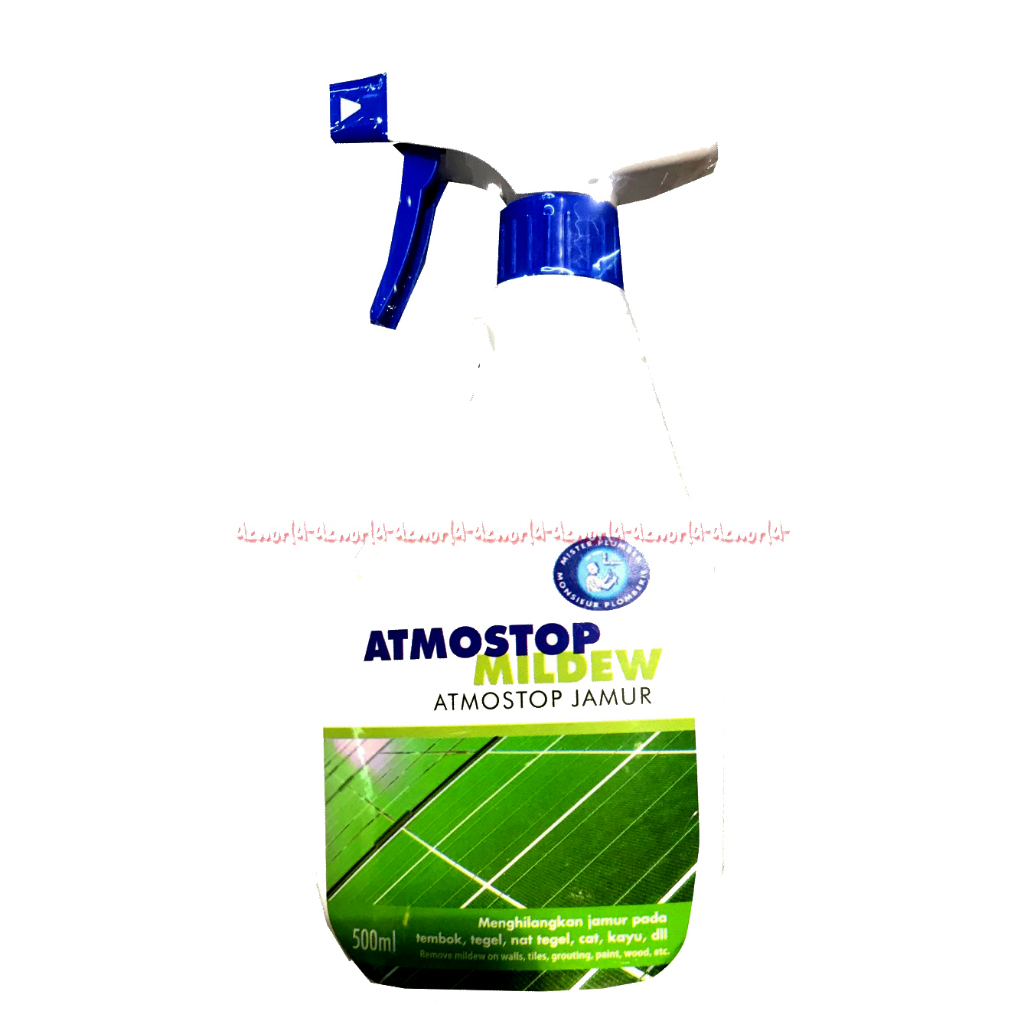 Atmostop Mildew 500ml Atmostop Jamur Kemasan Hijau menghilangkan Jamur Pada Tembok Cat Kayu Atmos Stop Model Spray Semprot