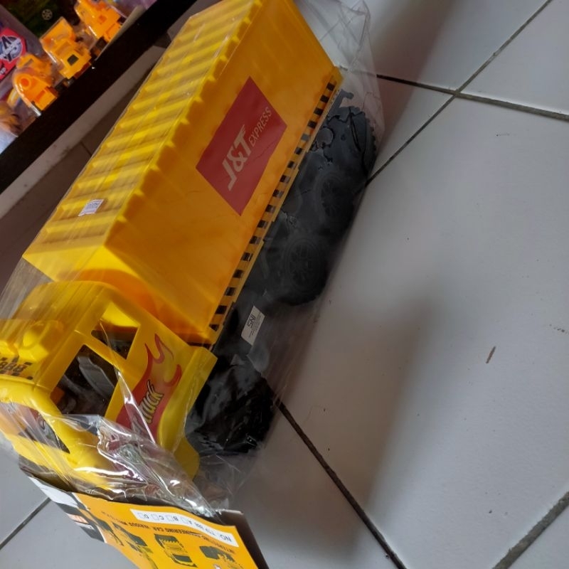 MAINAN TRUK YELLOW MURAH, TRUK KONTAINER DELIVERY BESAR TTP 888A