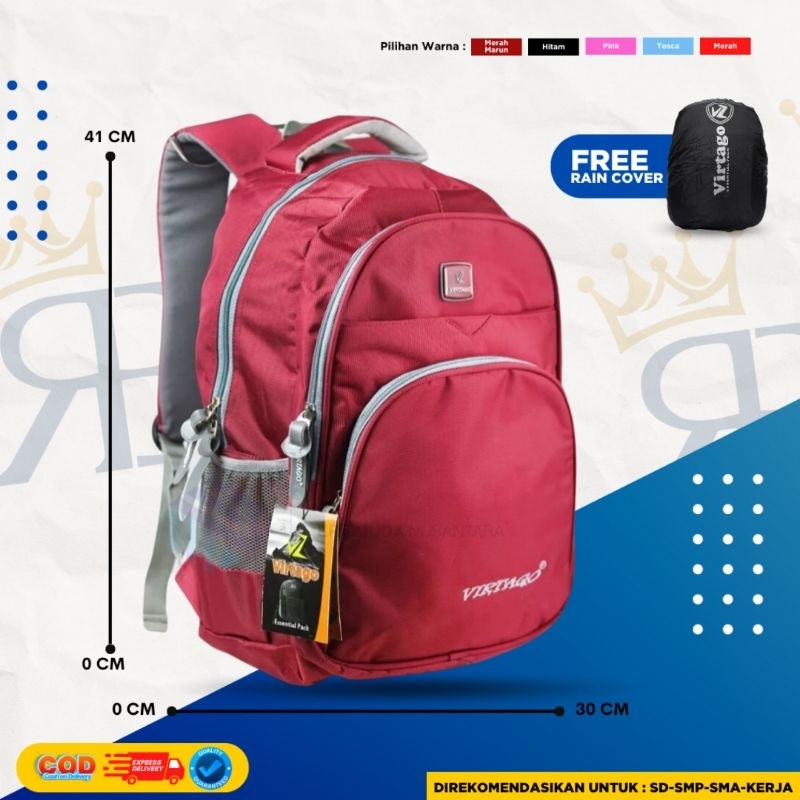 Tas Virtago/Ransel Virtago/Tas Sekolah Untuk SMP-SMA/Tas Laptop Untuk Kerja