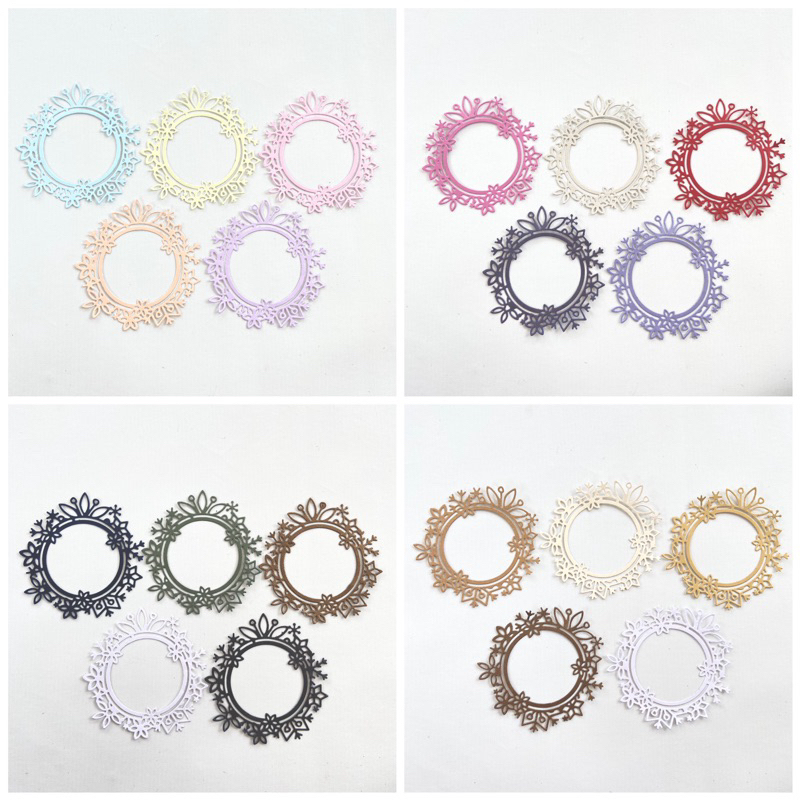 

1 set 5pc die cut / cut die / dies cut / cut dies for scrapbook journaling journal bujo circle