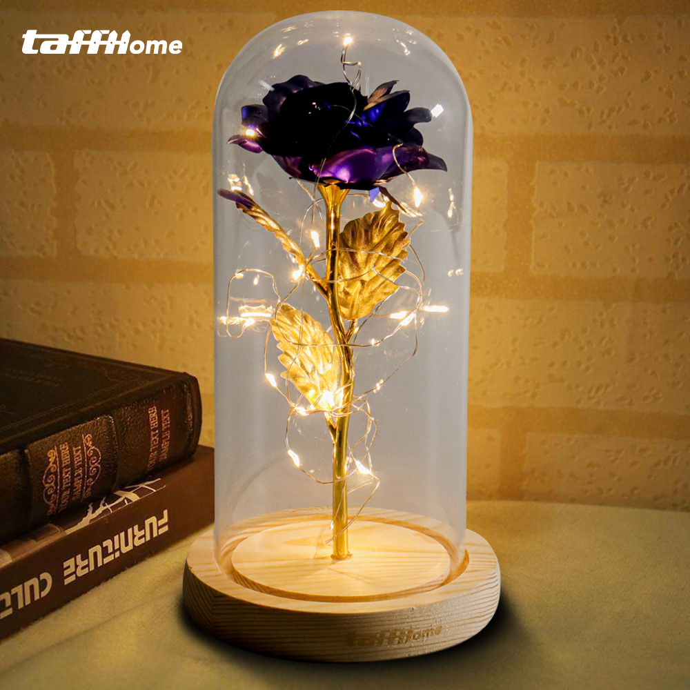 ACEVIVI AC01 Bunga Mawar Lampu LED Dekorasi Beauty and The Beast Rose