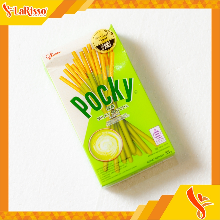 

GLICO POCKY BISKUIT STICK RASA MATCHA (TEH HIJAU) 33GR