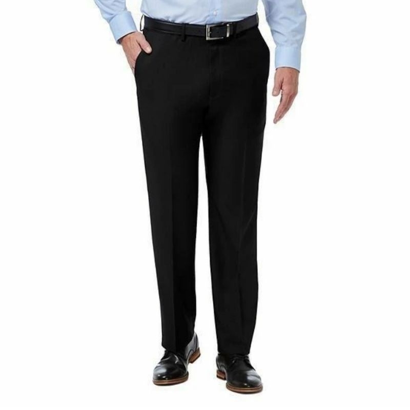 Celana Formal Pria Jumbo Bige Size 27-45 Standar Reguler Kerja Kantor Bahan Kain Teflon