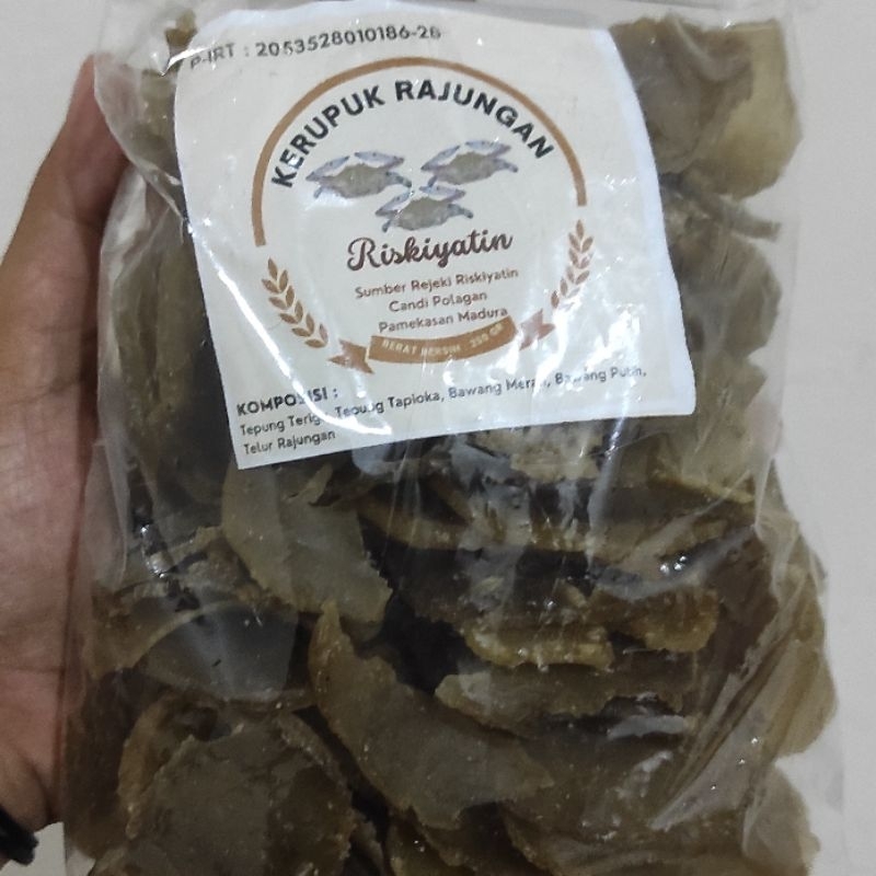 

KRUPUK RAJUNGAN, KRUPUK POLI, KRUPUK KHAS MADURA LANGSUNG GORENG