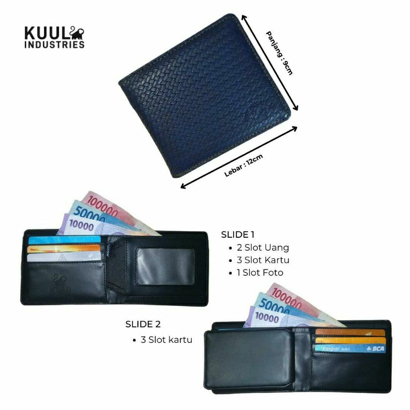 DOMPET PRIA BAHAN KULIT PU PREMIUM | DOMPET LIPAT PRIA KULIT | DOMPET PRIA MURAH | DOMPET KULIT SINTETIS | DOMPET KARTU - KUUL INDUSTRIES