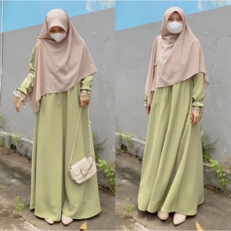 Dress renda / Gamis renda / Abaya renda