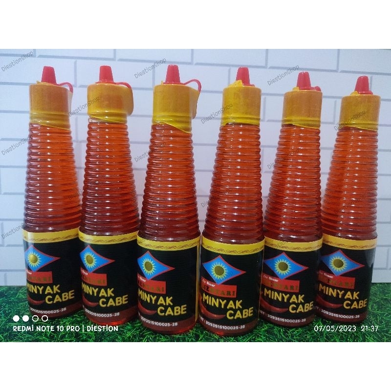 Paket Hemat Minyak Cabe Cap Sinar Mentari Isi 6 Botol 150mL