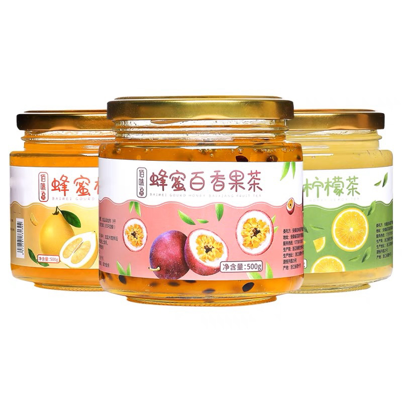 水果茶 Honey Citron Tea - Honey Citron Lemon &amp; Passion Fruit - Teh Citron Bernutrisi - Teh Buah Madu Teh Grapefruit Teh Lemon Teh Buah markisa