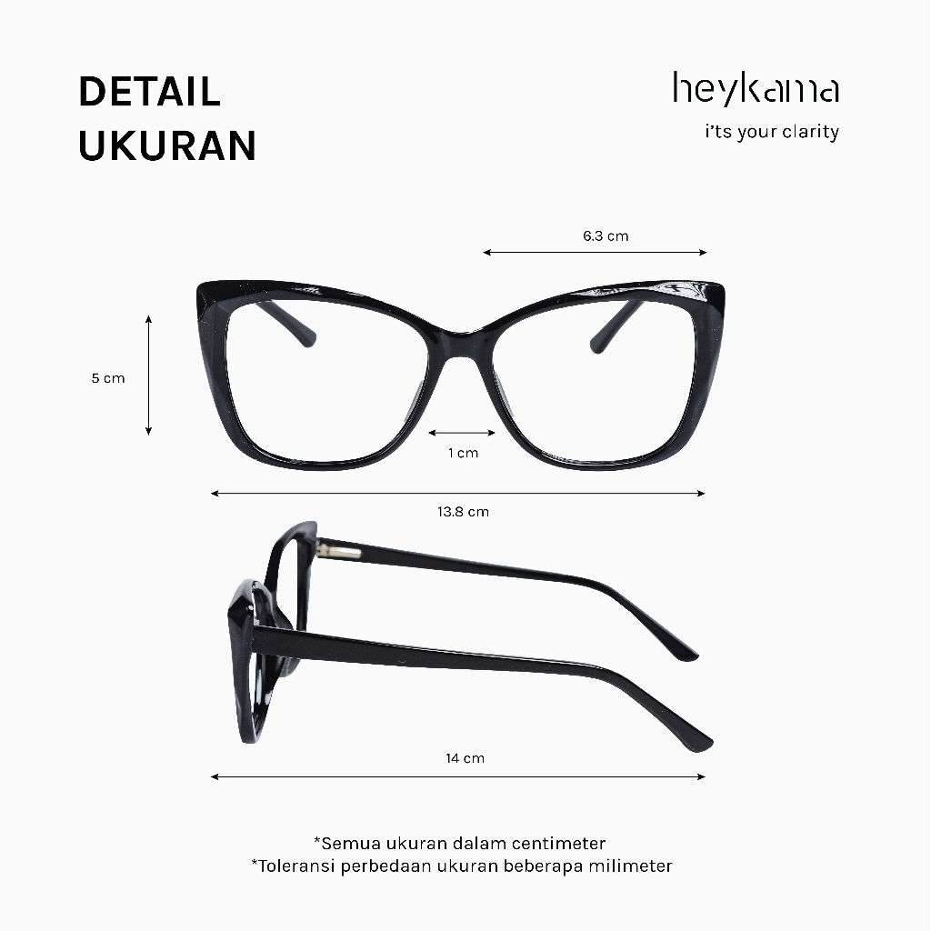 heykama - Frame Kacamata Akame (Cat Eye)