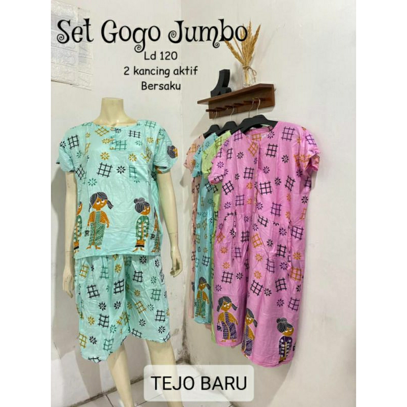 daster setelan celana batik tejo/setelan rayon/setelan babydoll/daster mbok jamu/daster payung/