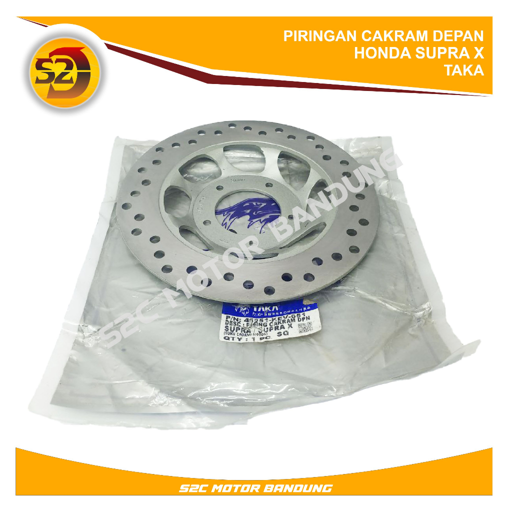 PIRINGAN CAKRAM DEPAN SUPRA X SUPRA FIT LAMA BAUT 5 TAKA ORIGINAL