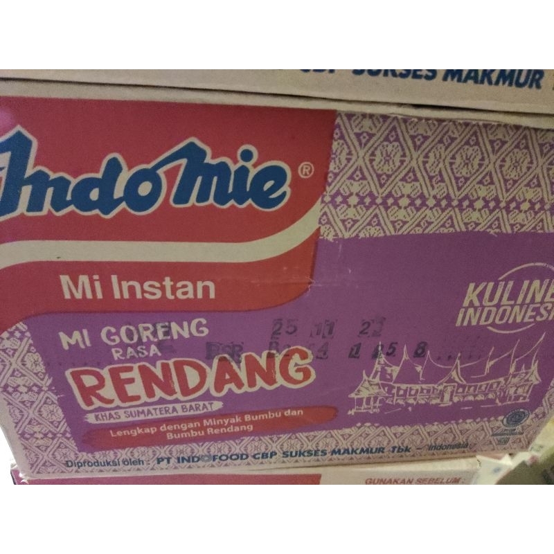 Indomie Goreng Rendang 1 dus isi 40 pcs