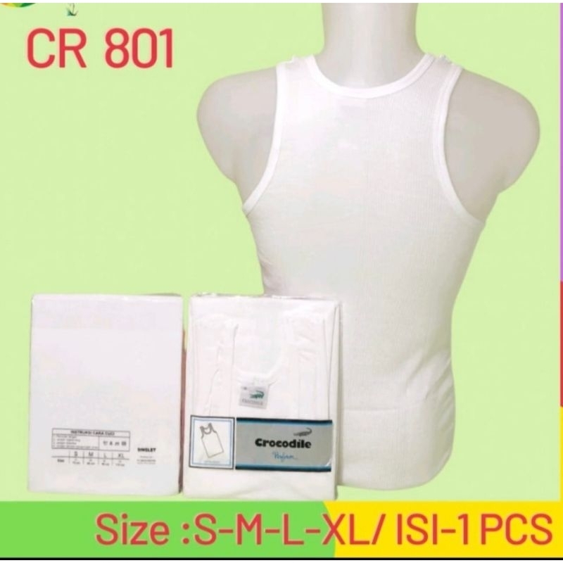 Singlet Crocodile Putih 801