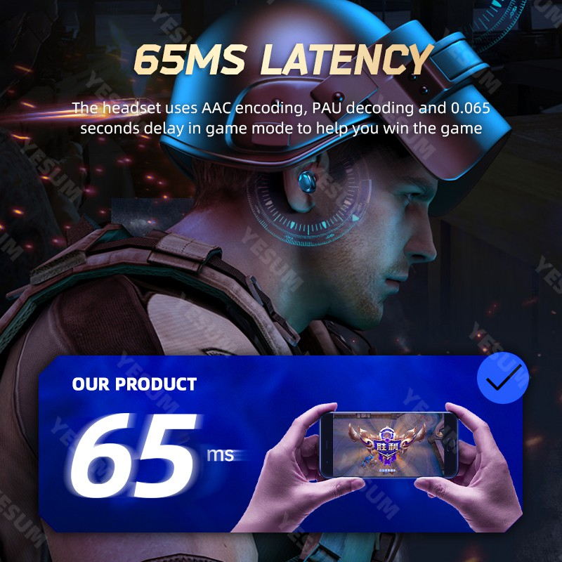 【BT030】Fxing S11 New Gaming Wireless Bluetooth low-latency Earphone TWS Headset Hoise-cancelling HD Calling Long Battery Life