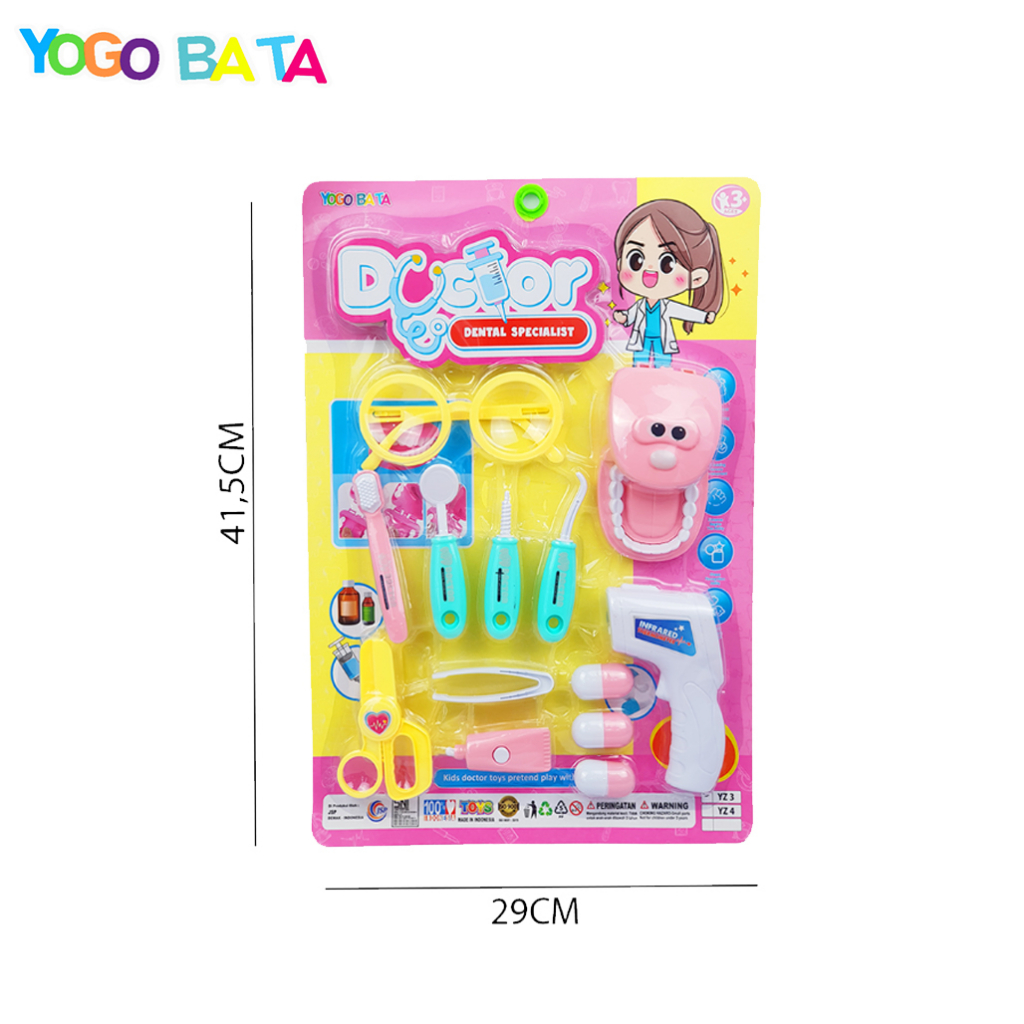 Mainan Anak Dokter Gigi Set/ Doctor Dental Specialist Toys Set YZ3 ( YOGOBATA )