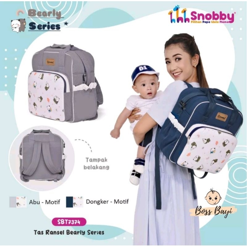 SNOBBY - Tas Bayi Ransel SBT7374 /Tas Perlengkapan Bayi