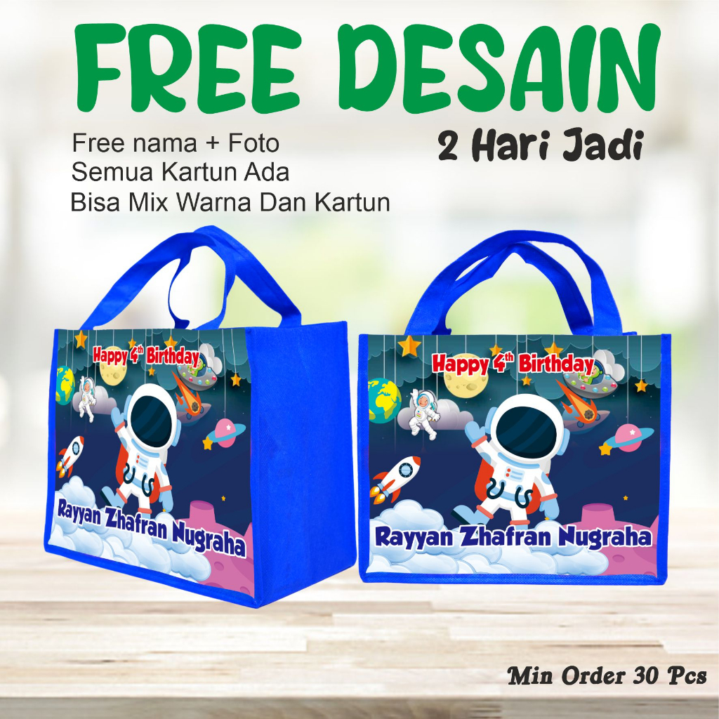 

TAS KFC SEMUA KARTUN ADA/SOVENIR TAS ULANG TAHUN BERGAMBAR ASTRONOT/GOODIE BAG MURAH BISA LANGSUNG CEK OUT