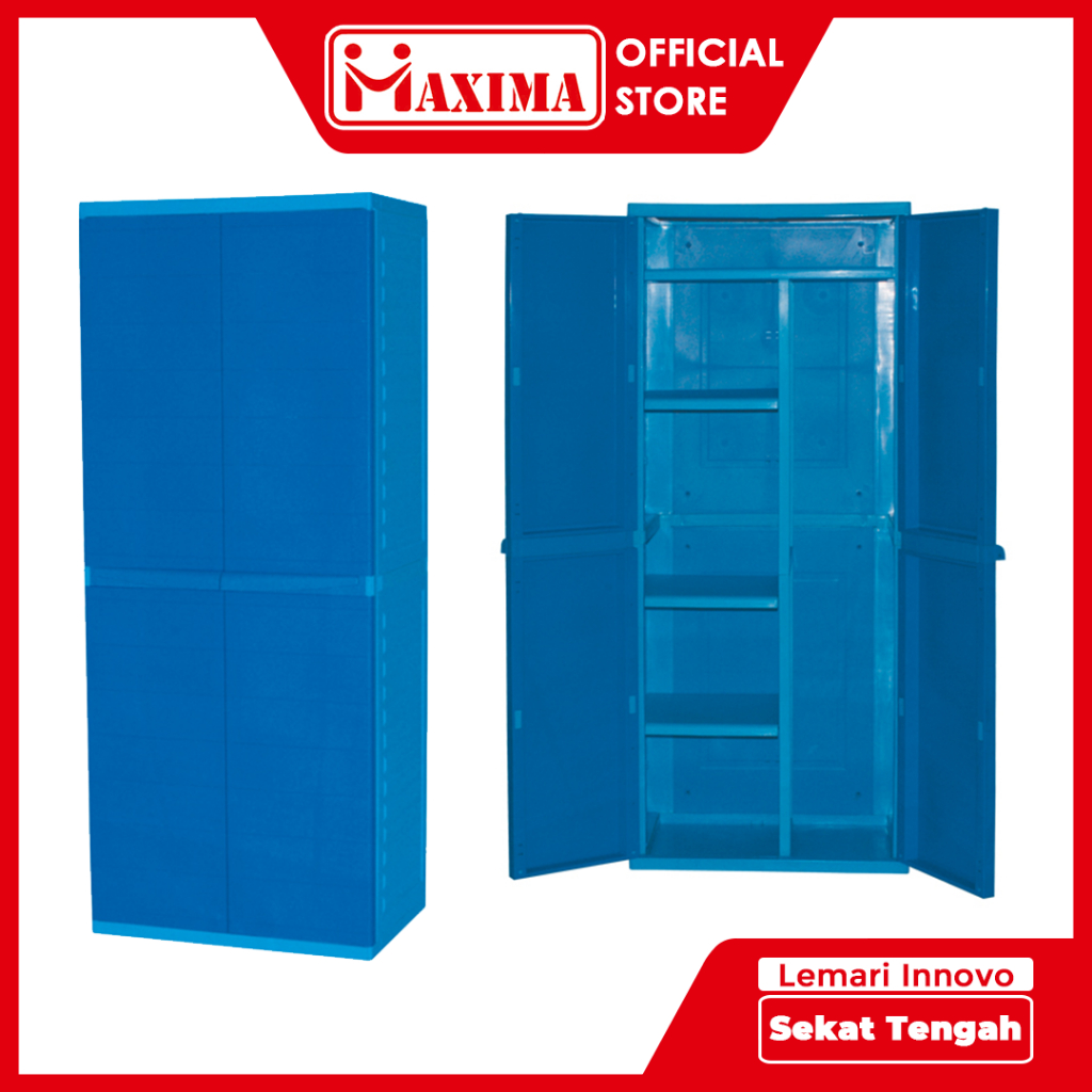 MAXIMA - Lemari Innovo Susun 2 - Lemari Plastik - Lemari Susun 2 - Lemari Serbaguna - Lemari Pakaian