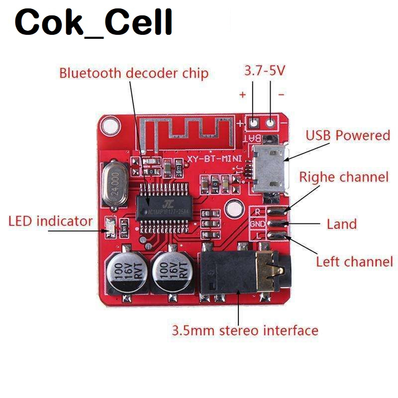 modul bluetooth MP3 kit portable stereo