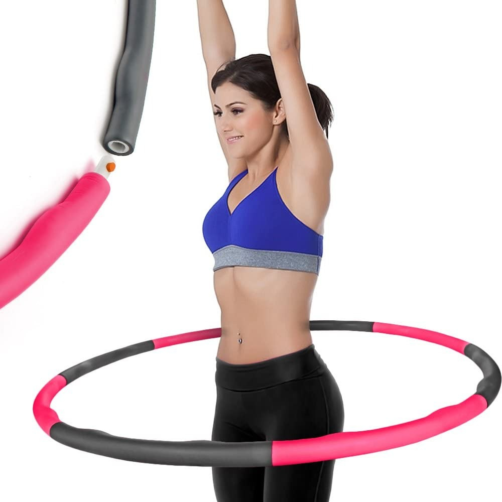 PROMO Alat Olah Raga Fitness Hula Hoop Foam Bongkar Pasang Hulla hoop / hula hoop / hulahup /Alat Fitnes Dewasa &amp; Anak Murah