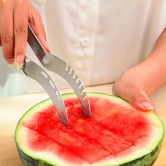 Pisau Fruit Cutter Pisau Semangka Alat Potong Buah Watermelon Slicer