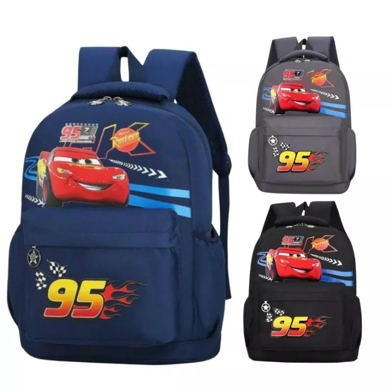 CAHAYA PELANGI (CPS) McQUEEN - TAS RANSEL ANAK MOBIL BALAP ANAK TK/SD