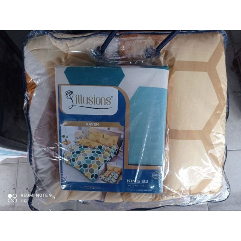 Bedcover Illusions set karet 180x200x20cm