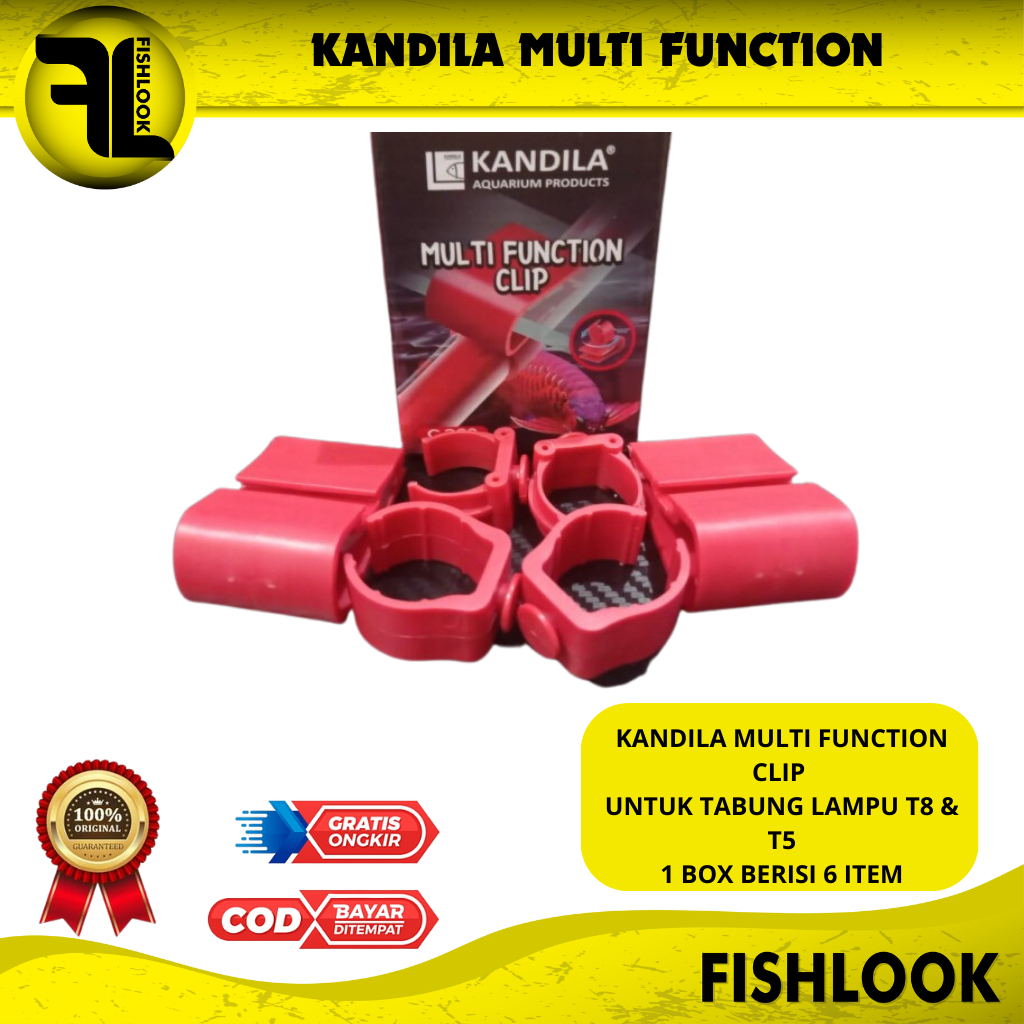 KANDILA MULTI FUNCTION CLIP UNTUK TABUNG LAMPU T8 &amp; T5