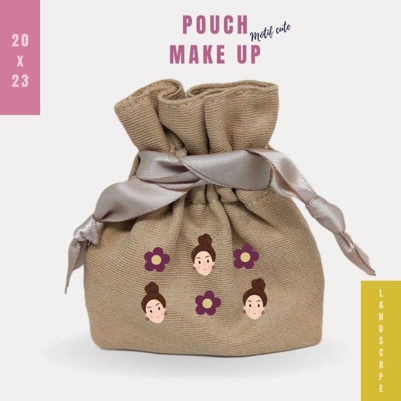Pouch Serut Make Up Mocca