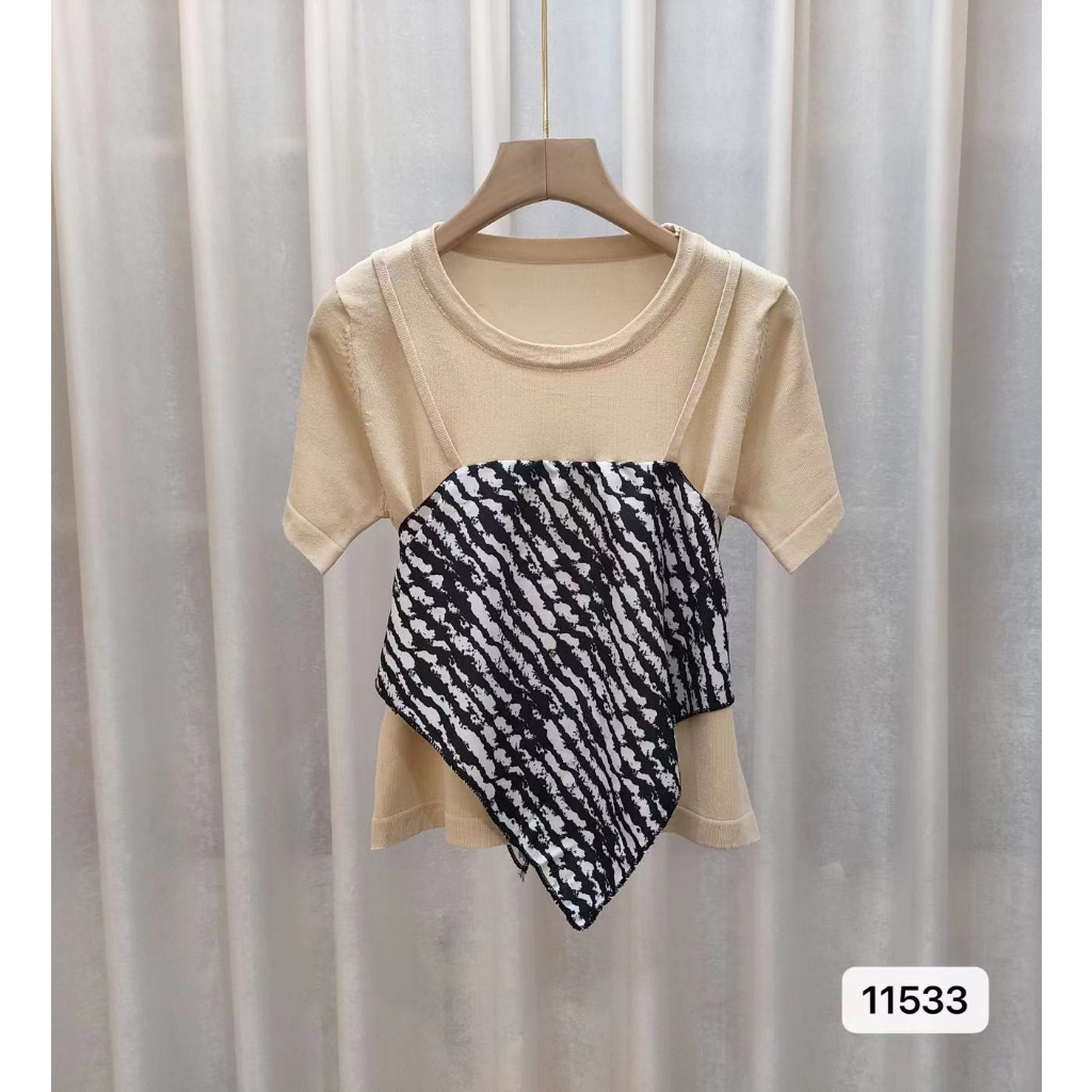 Kayla Bandana Top Knit - Atasan Wanita Rajut Import TM (11533)