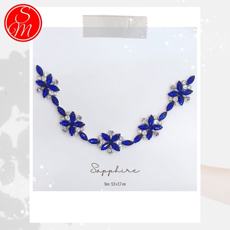 Payet Rangkai Leher Pinggang Lengan Jilbab Kaftan Instan/payet rangkai/mutira rangkai/payet leher/pa