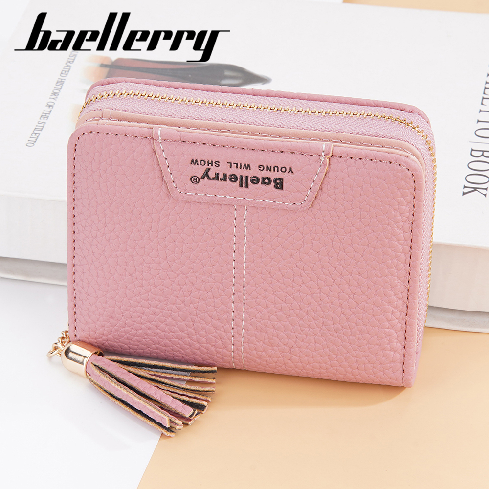 BAELLERRY N1859 Dompet Wanita Kecil Dompet Lipat Bahan Kulit PU Leather Premium WATCHKITE WKOS