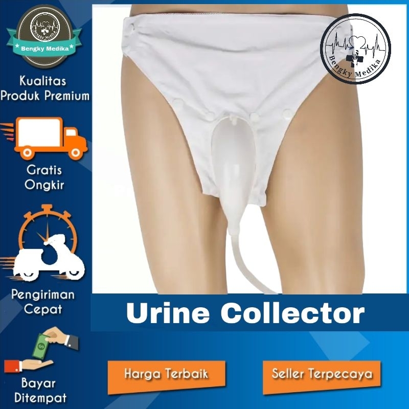 Urine Collector  Urinal With Catheter Bag Kantong Urine Pasien Stroke