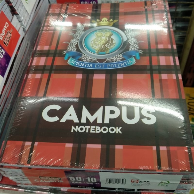 

Buku tulis Campus notebook big boss 50 lembar/10 pcs