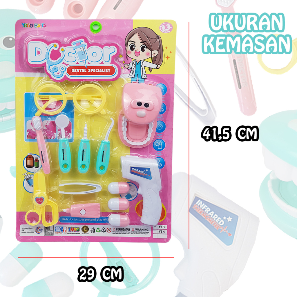 Mainan Anak Dokter Gigi Set/ Doctor Dental Specialist Toys Set YZ3 ( YOGOBATA )