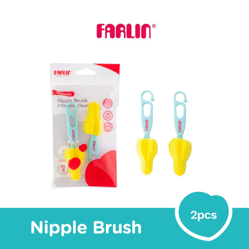 [PROMO] Farlin Nipple Brush Sikat Pembersih Dot Bayi