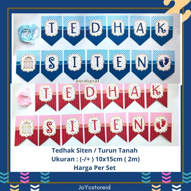 Banner Tedhak Siten | Rangkaian Tedhak Siten | Tulisan Tedhak Siten | Backdrop Tedhak Siten | Tulisa